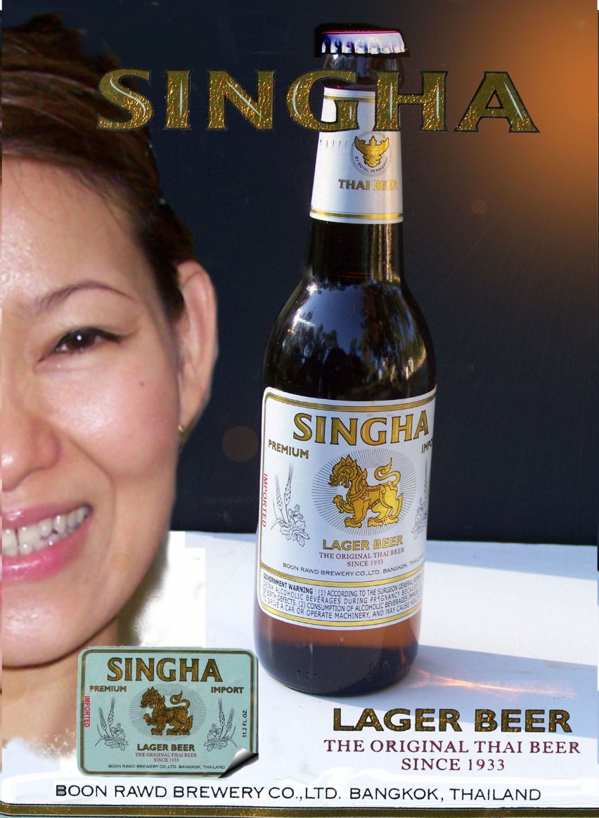 My Pui SHINGHA  Beer Bottle Publicity  Computer Graphic Made By Raul Perez oct 292007